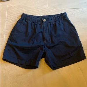 Navy Chubbies. Size S. Elastic waistband.